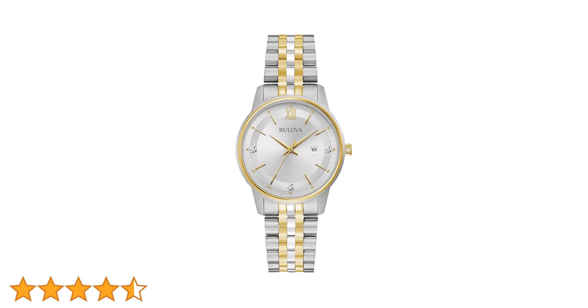 Amazon | Bulova レディース クラシック ダイヤモンド ツートーン